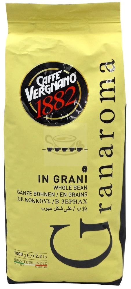 Caffè Vergnano Caffe Vergnano 1882 Gran Aroma 3 Caffè Vergnano Caffe Vergnano 1882 Gran Aroma - Image 3