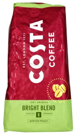 Costa Coffee Bright Blend Medium Roast 1kg Coffee Beans