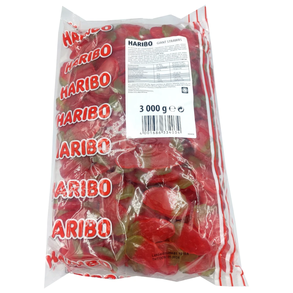 Haribo Strawberries 3kg 2 Haribo Strawberries 3kg - Image 2