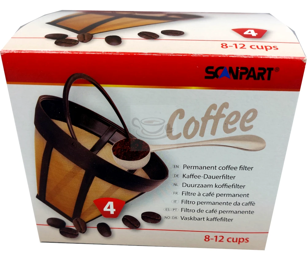 Scanpart Reusable Coffee Filter No.4 1 Scanpart Reusable Coffee Filter No.4