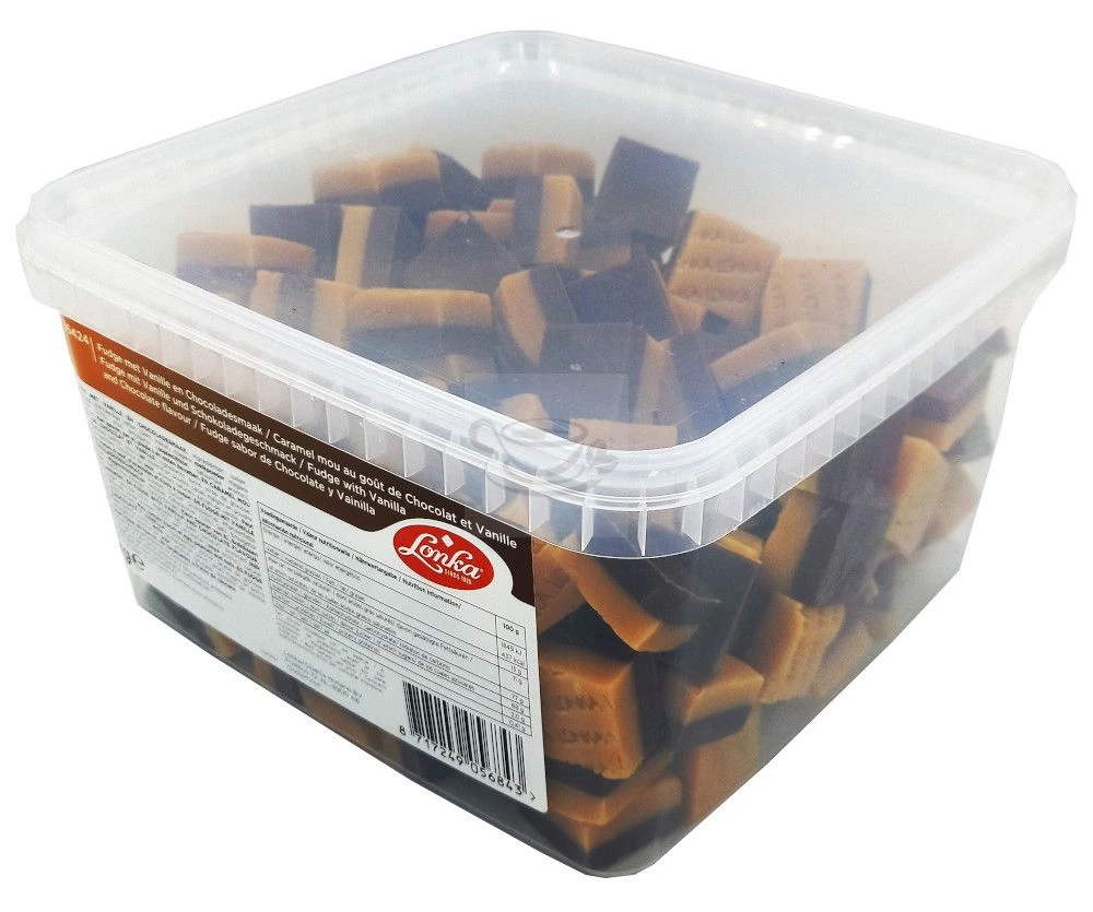 Lonka Fudge Met Vanille & Chocoladesmaak 1 Lonka Fudge Met Vanille & Chocoladesmaak