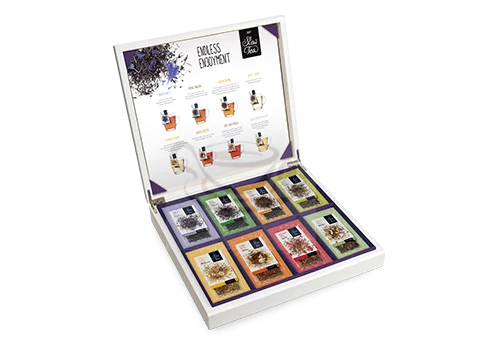 Pickwick Teabox White 8-compartments (slow Tea) 1 Pickwick Teabox White 8-compartments (slow Tea)